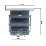 Verrou rigide Octoclick - 1 maillon - Ep. de lame 8 et 14 mm - Tube ZF – Image 2