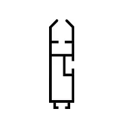 Barre avec guidage dans les coulisses