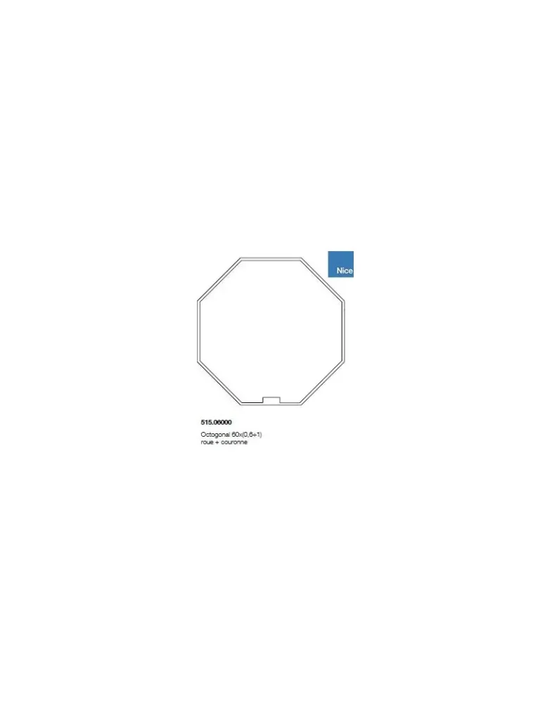 roue et couronne octo 60 pour moteur nice