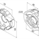support moteur compact alu nice