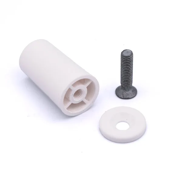 butee ronde blanche avec vis zf