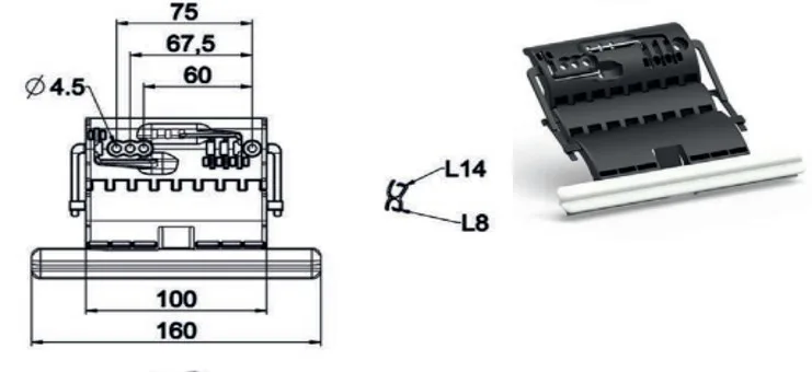 VERROU OCTOCLICK 2 MAILLONS 8/14MM +FIL