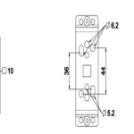 SUPPORT ZF MOTEUR CONSOLE TIROIR