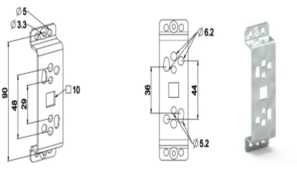 SUPPORT ZF MOTEUR CONSOLE TIROIR