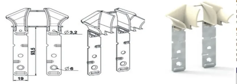 PAIRE DE TULIPES TRADI TUNNEL 9MM